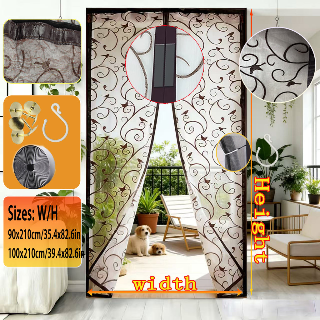 Porte d'écran magnétique 1PC - Fait avec la fibre de polyester verrouillée 3D design à motif