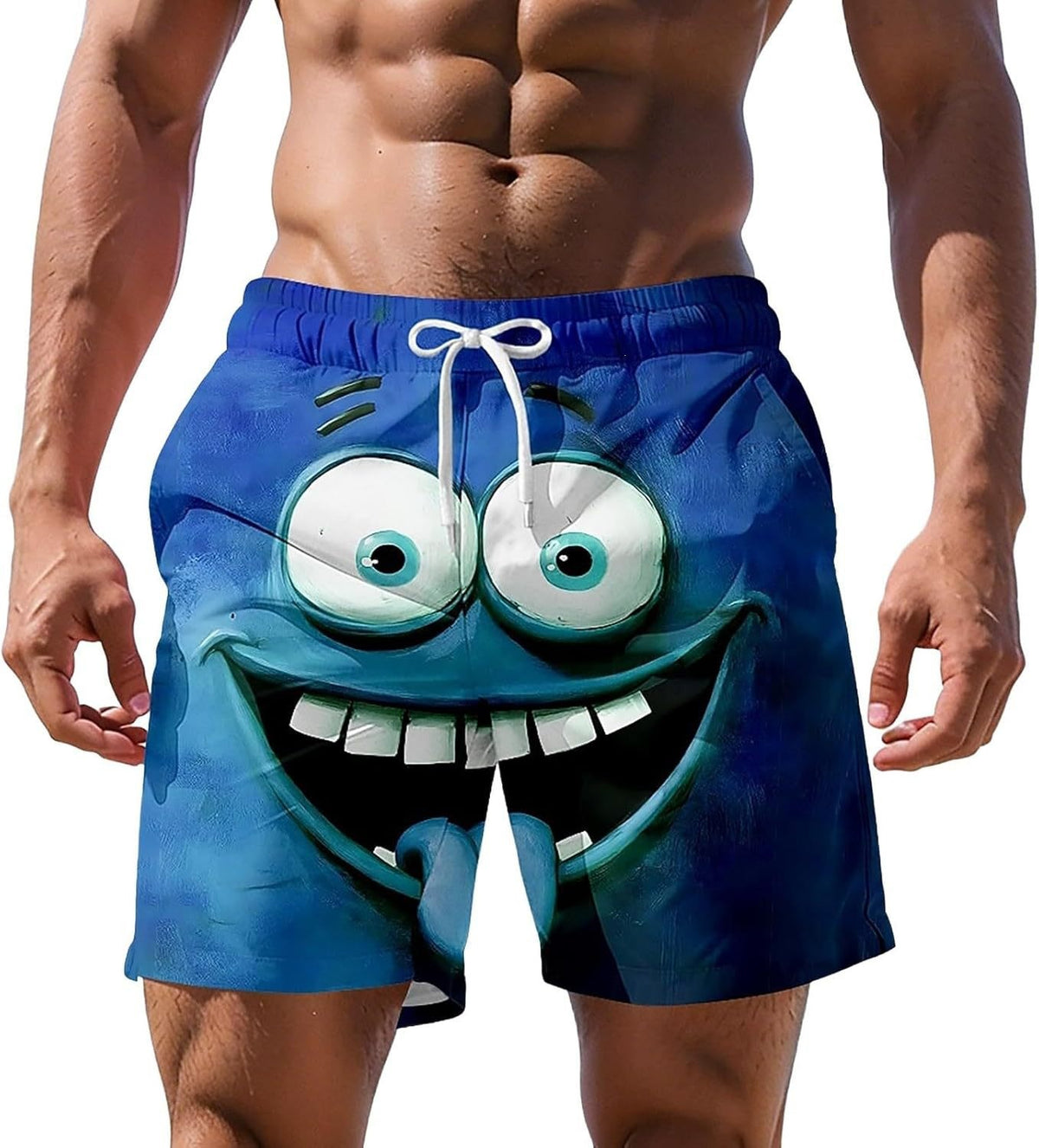 Shorts de plage à impression numérique 3D pour hommes plus grande taille
