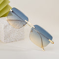 Lunettes de soleil Fashionable Square Rimless pour hommes