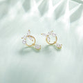 Boucles d'oreilles de fleurs de perles