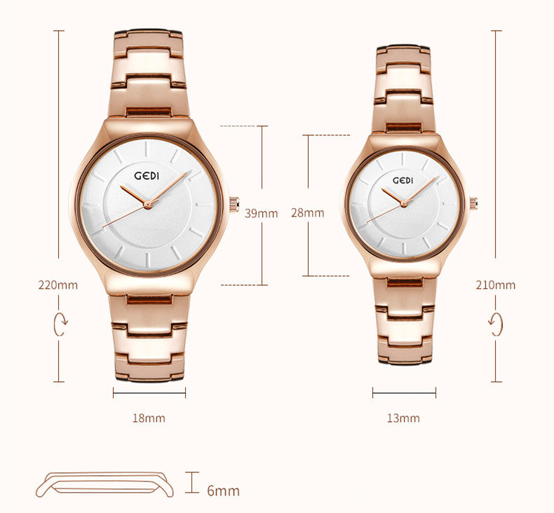 Casual Simple Ladies Montre Quartz Imperméable