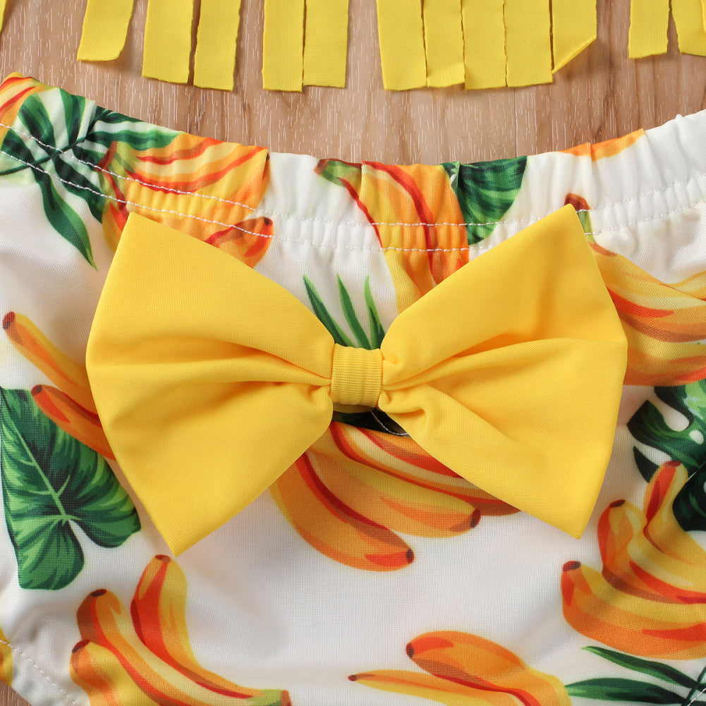 Maillot de bain en tassel imprimé banane