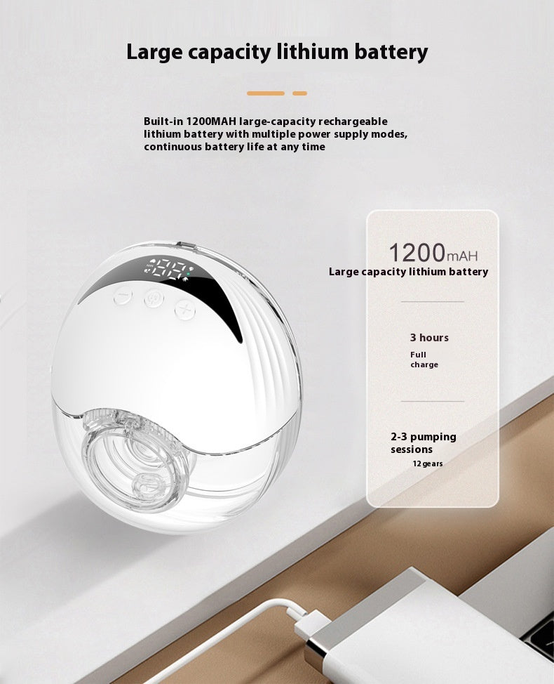 Portable mains sans poitrine électrique Portable Bilatéral Automatique Intégré Lait Claw Piec