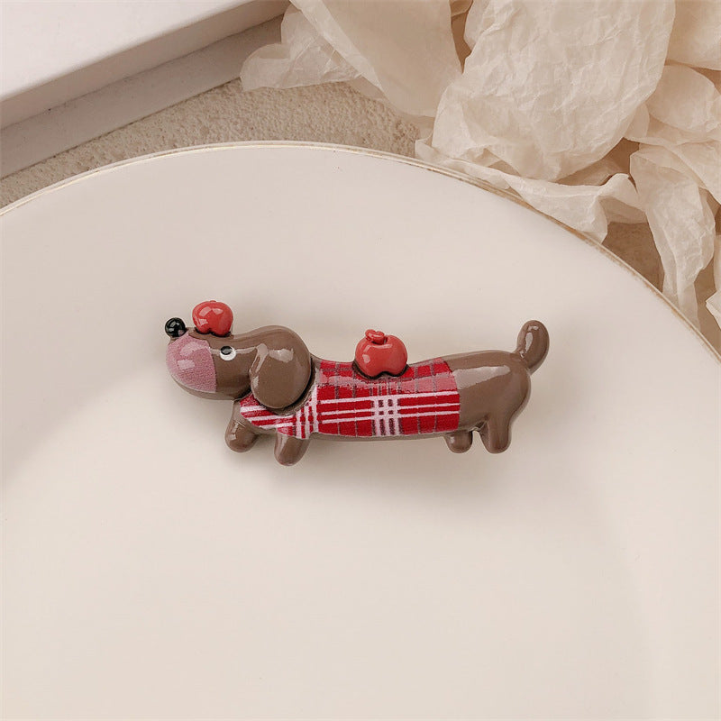 Funny Animal Hair Clips pour les chiots de Dachshund