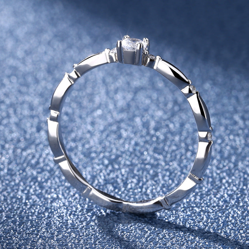 Moissanite mode diamant bague de mariage