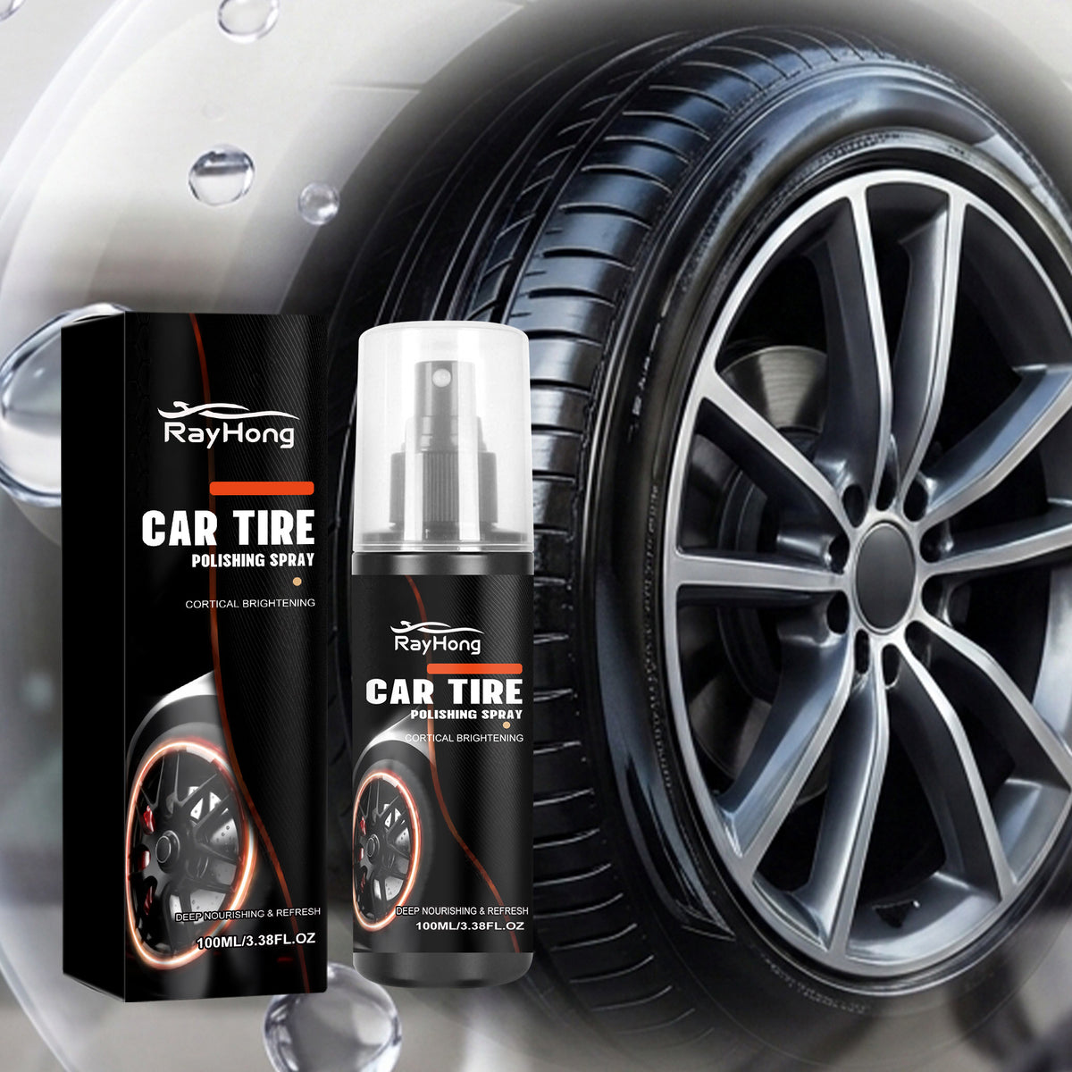 Vaporisateur de polissage des pneus automobiles