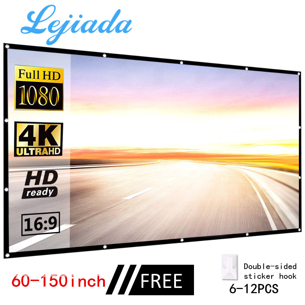 Projecteur de film pliable Écran 16 à 9 Projection HD Accueil