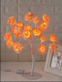 Lampe à arbre LED Rose Petit arbre lampe de modélisation lampe de table