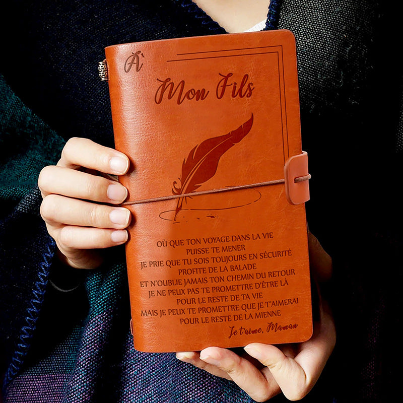 Livre de notes d'affaires en cuir