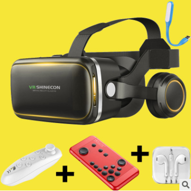 Original VR Shinecon Gafas De Realidad Virtual 120 Fov 3D Gafas Google Carton Con Auricula