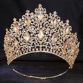 Bridal European And American Elegant Color-Set Diamond Queens Crown