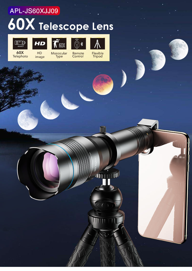 Téléobjectif du télescope mobile APEXEL
