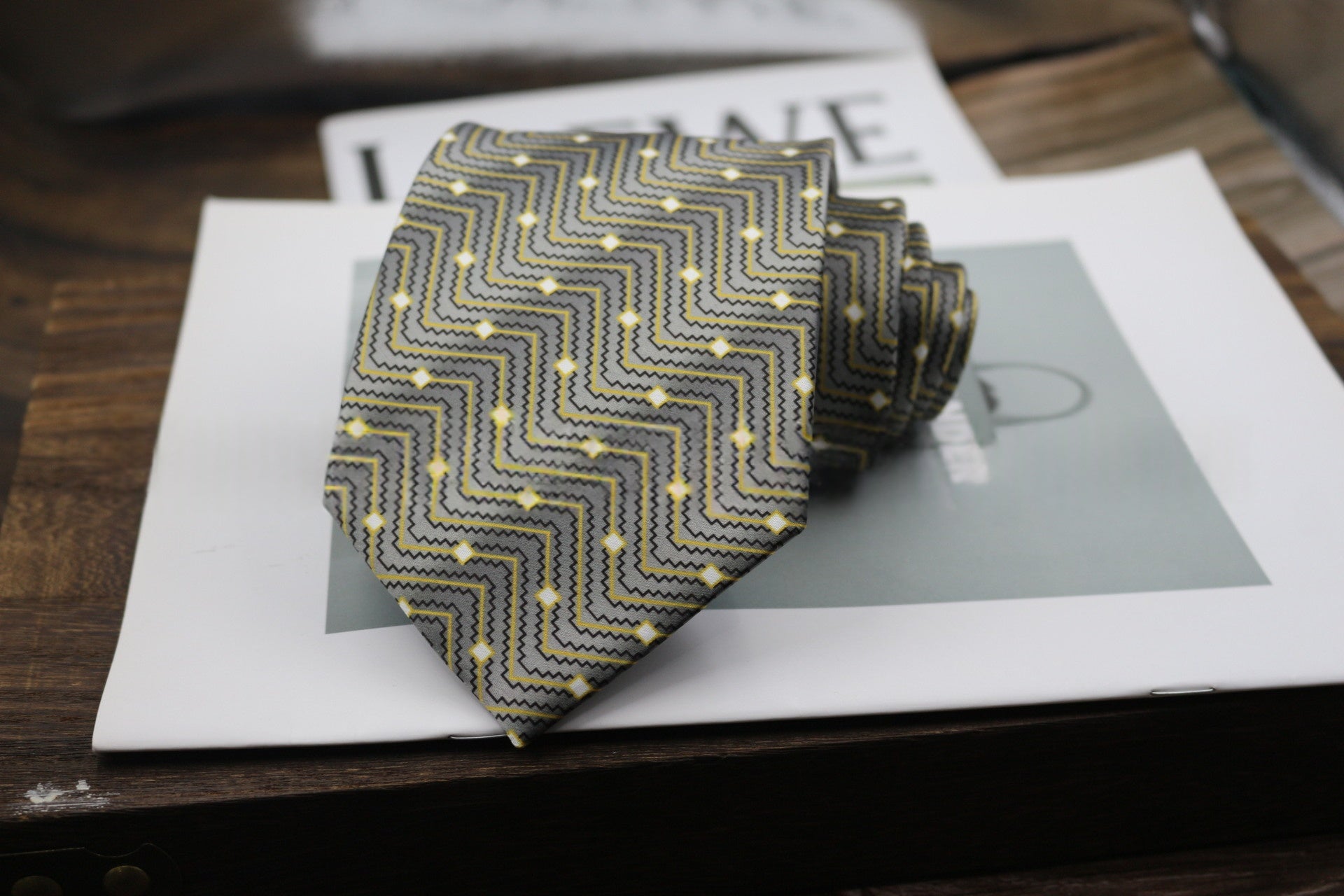 9cm Tie formelle d'affaires large largeur