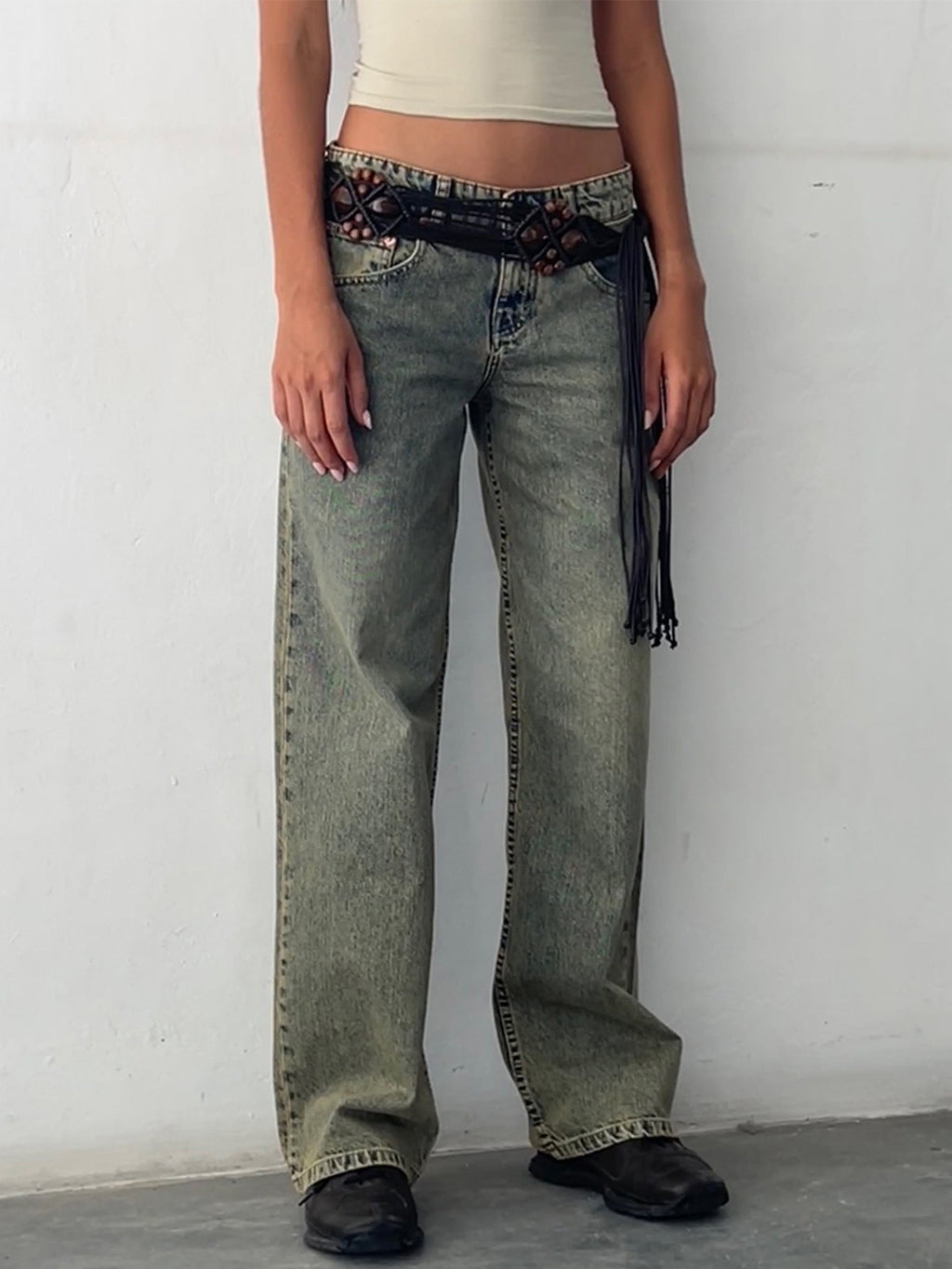 Exclusive pour les femmes européennes et américaines Denim Amazon Ladies Straight Jeans