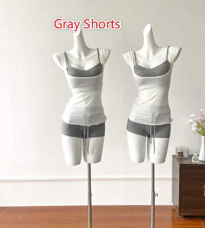 Ensemble de camisoles en deux parties, en couleurs, doux et sexy