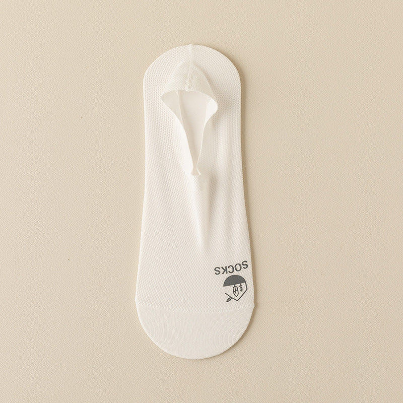 Chaussettes invisibles minces pour hommes Déodorant du fond de coton et absorbant la sueur