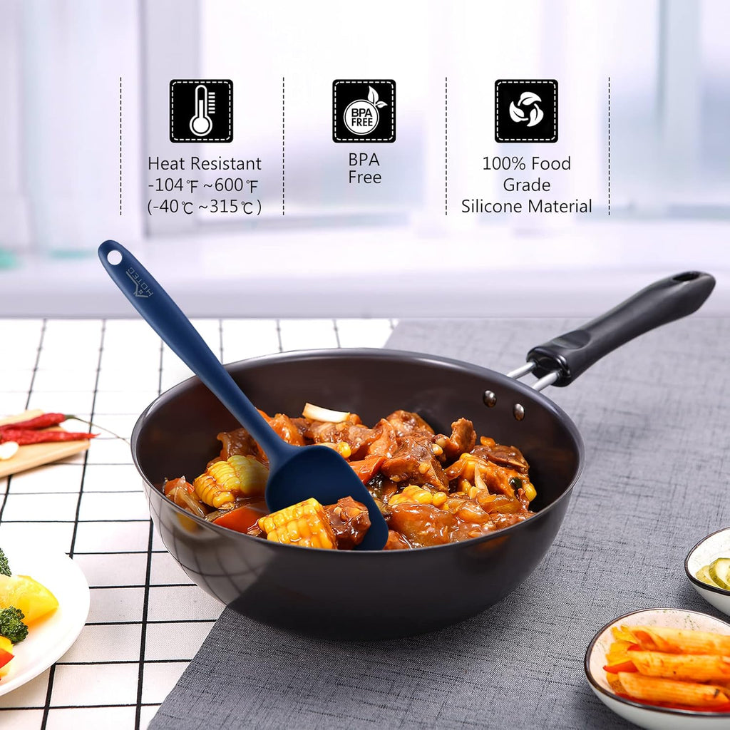 Ensemble de spatules en silicone résistant à la chaleur sans BPA