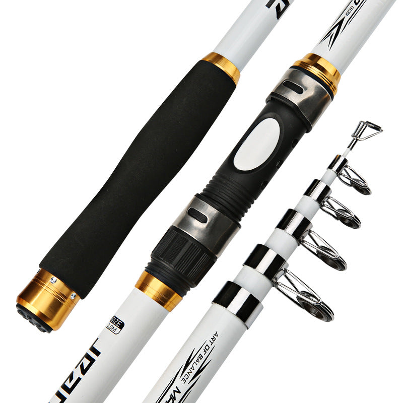 2.1M -3.6M Carpe d'engraissement de tige de pêche en fibre de carbone FP dur Telescopique de pêche de tige de pêche Po