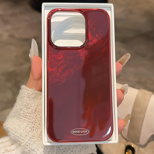 Cas de téléphone rouge de haute qualité