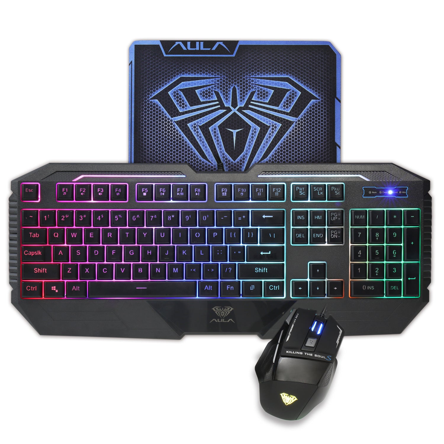 Kit clavier et souris rétroéclairés