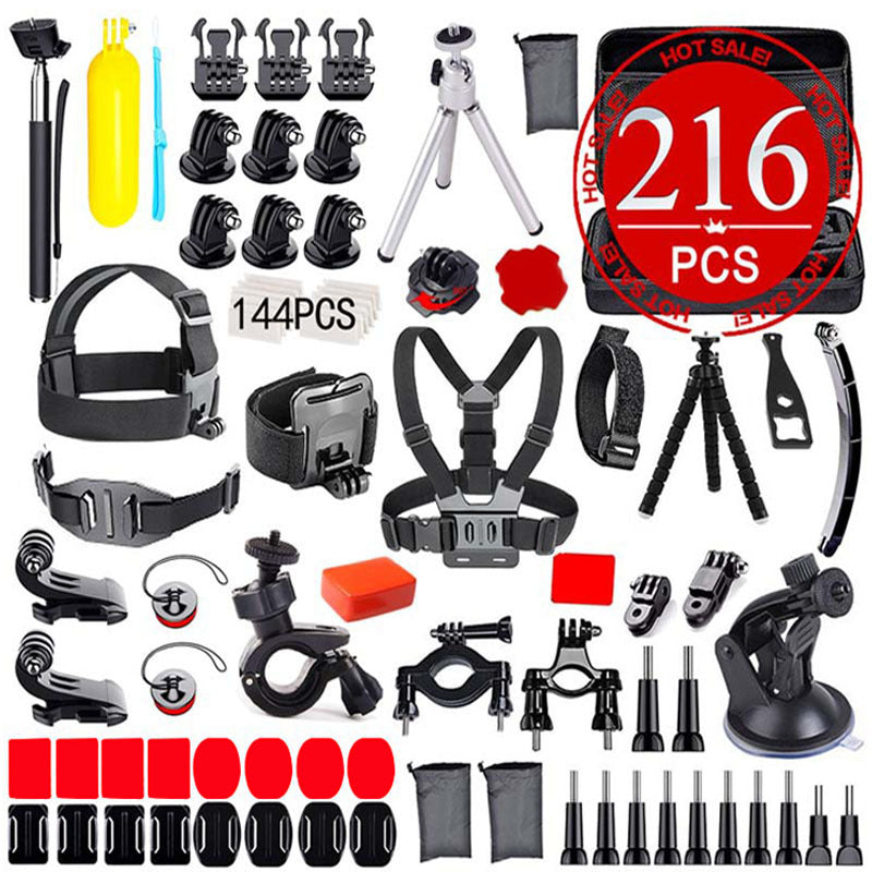 Accessoires de caméra de sport Set Accessoires de photographie