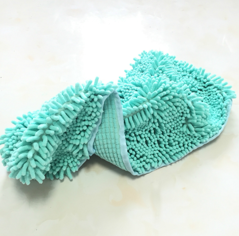 Toilettage pour animaux Serviette sèche Chenille Séchage rapide Serviette absorbante extra grande