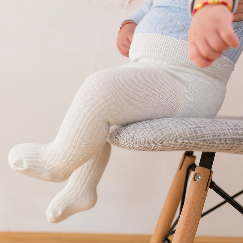Pantyhose de mode simple pour bébé en coton