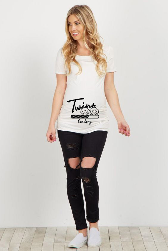 T-Shirt à manches courtes pour femmes haut confort de maternité
