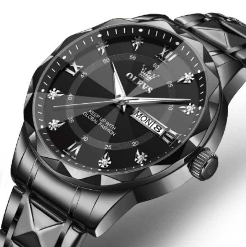 OLEVS Men's Business Luminous Waterproof Quartz Watch