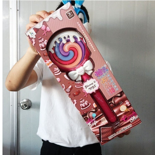 Cadeau en boîte de fille Lollipop Light-up baguette magique