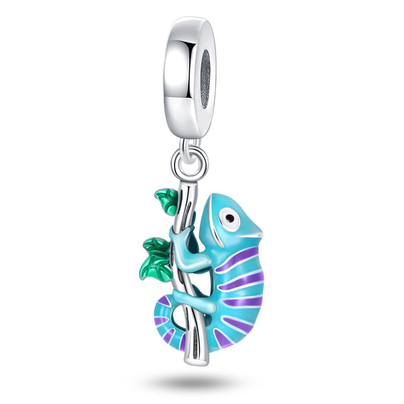Bracelet pendentif caméléon irisé noctilucent bricolage Accessoire