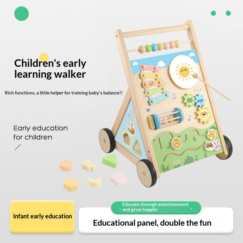 Wooden Toddler Walker Baby Youth Education Jouet éducatif