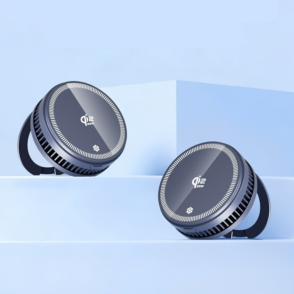Chargeur compact sans fil 2 en 1 portable et support de refroidissement