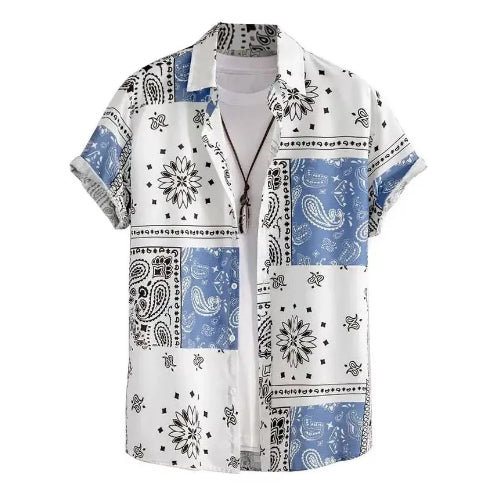 Chemise Hawaiienne Imprimée Créative Casual Homme