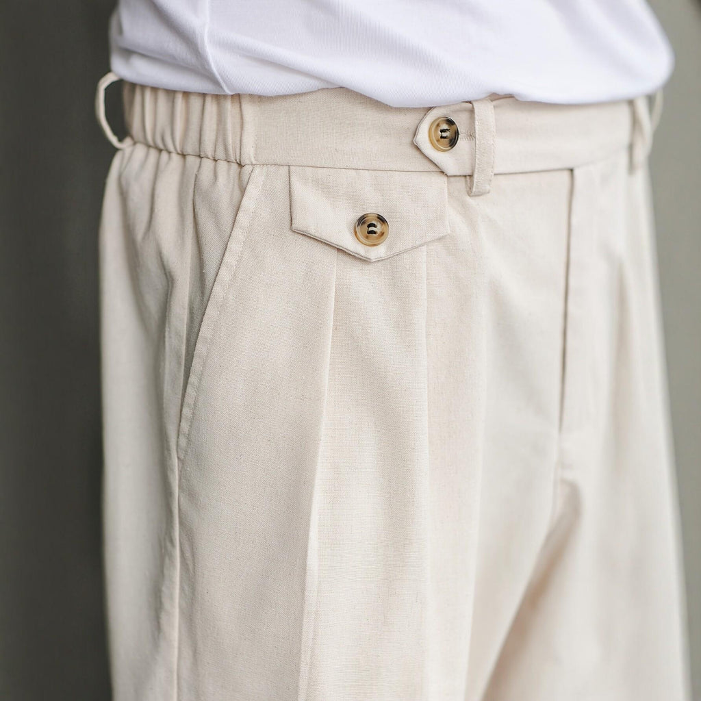 Pantalon casual avec plis doubles