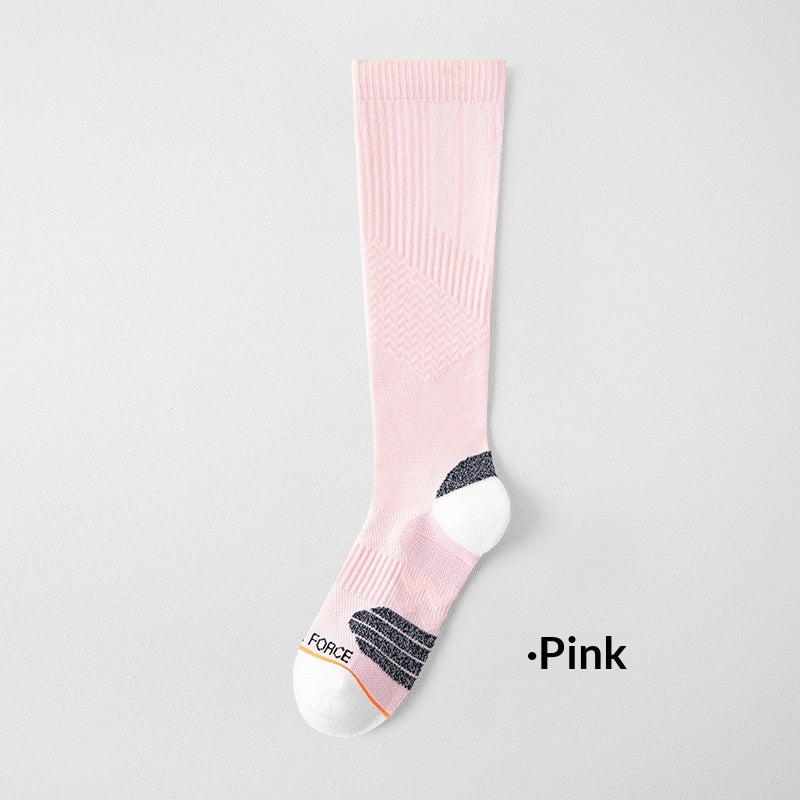 Chaussettes de longueur de calf athlétique pour femmes