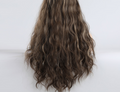 Brun couleur mixte longs coups cheveux bouclés
