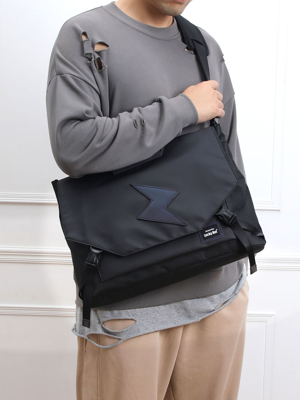 Sac portable Portable Messenger Bag Gaming Notebook Sac à épaule de grande capacité