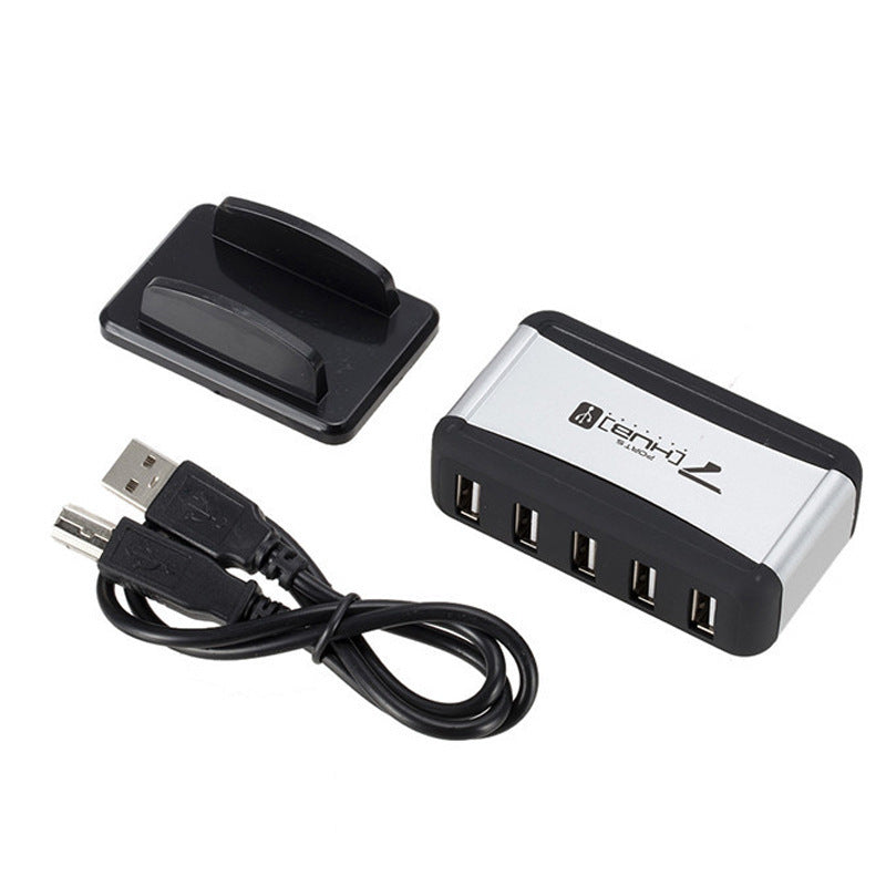 USB HUB un glisser sept avec le câble de base séparateur