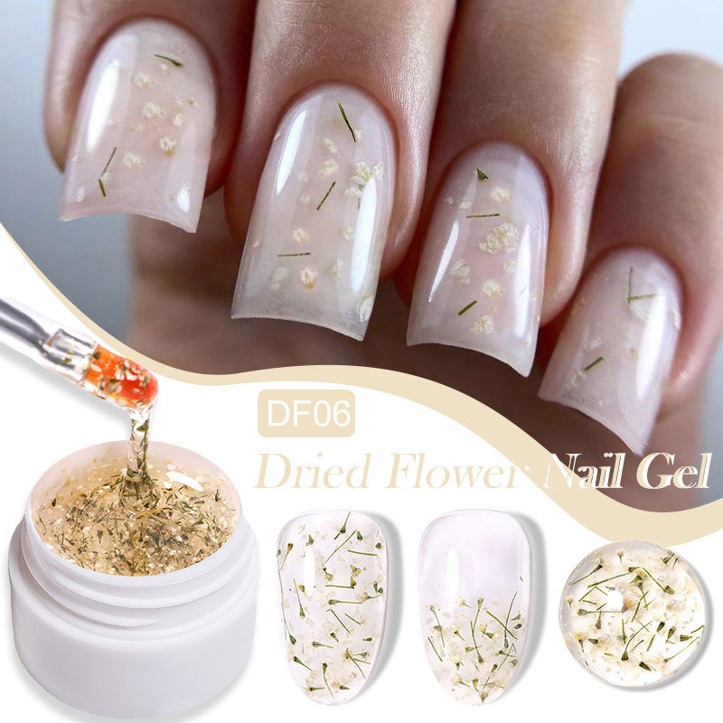 Gel de fleur séché aux ongles