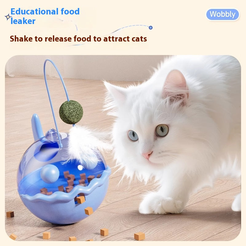 Jouet de chat Tumbler Cat Teaser Collations séchées au gel