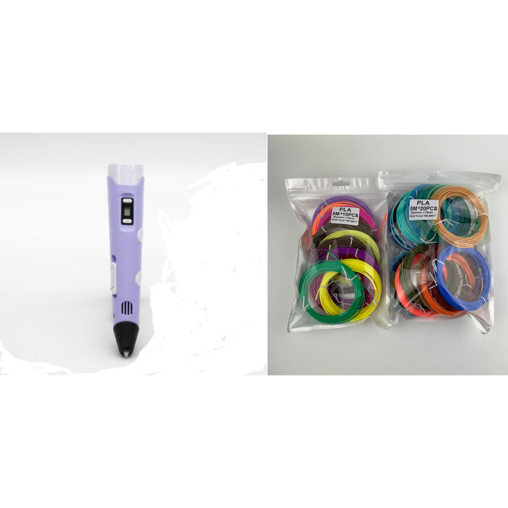 Stylo d'impression 3D Stylo 3D de deux générations graffiti 3D brosse stéréoscopique enfants puzzle pai