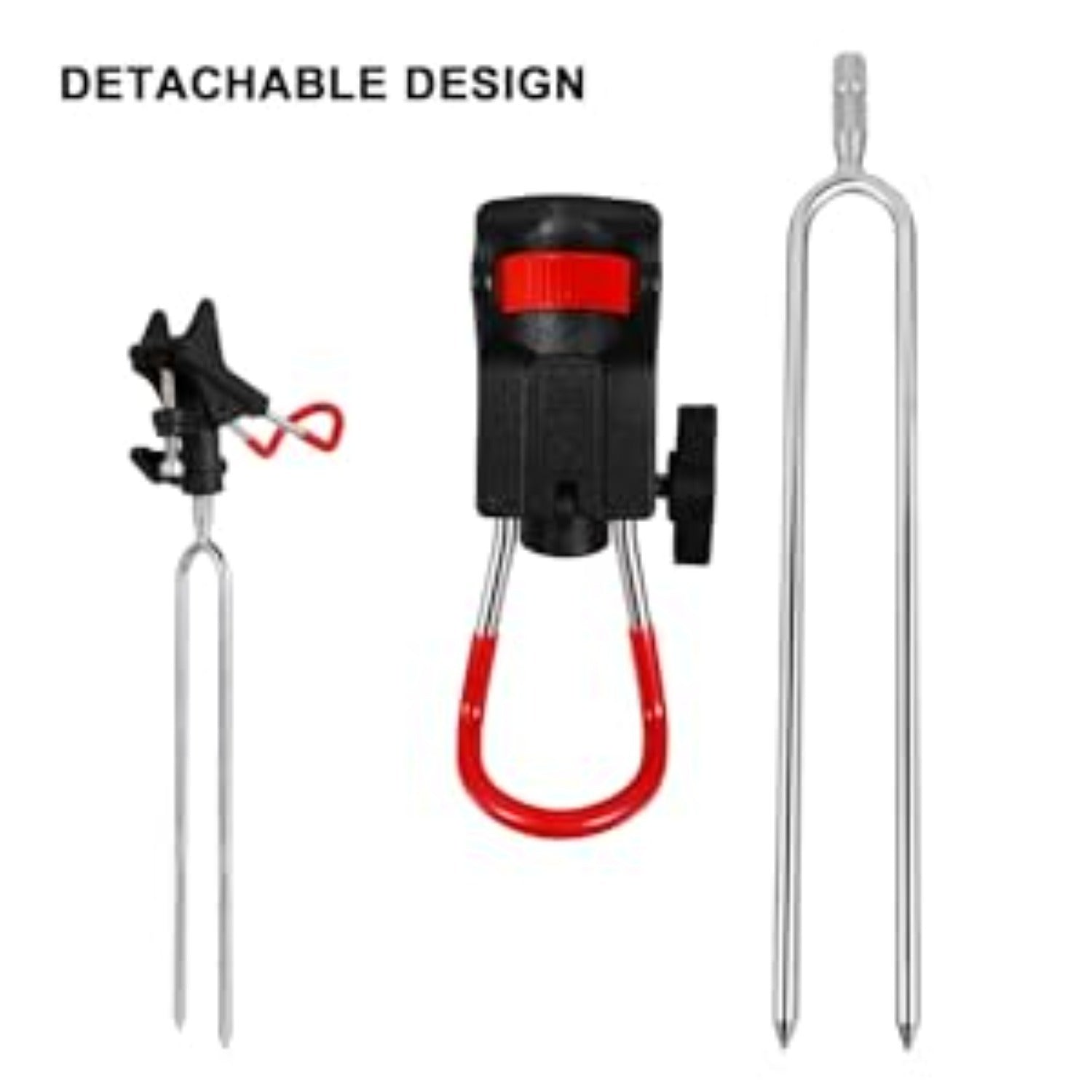2 supports à tige de pêche avec joints universels pour montage au sol—Ensemble d'accessoires parties