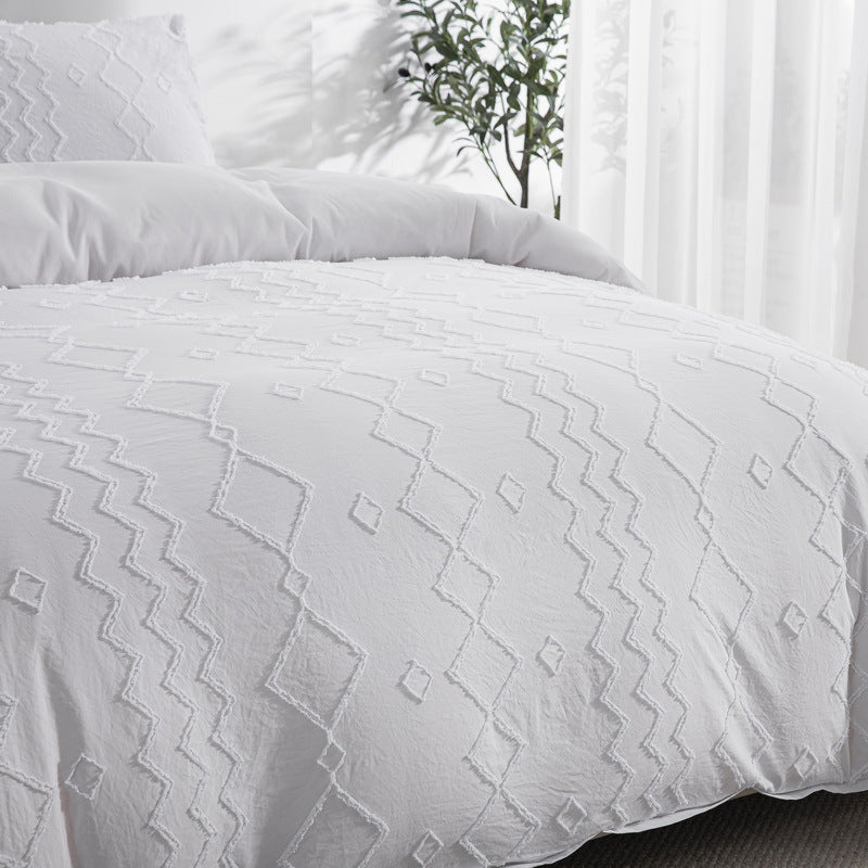 Floral Diamond Wave Quilt Cover Maison Textiles Bedding