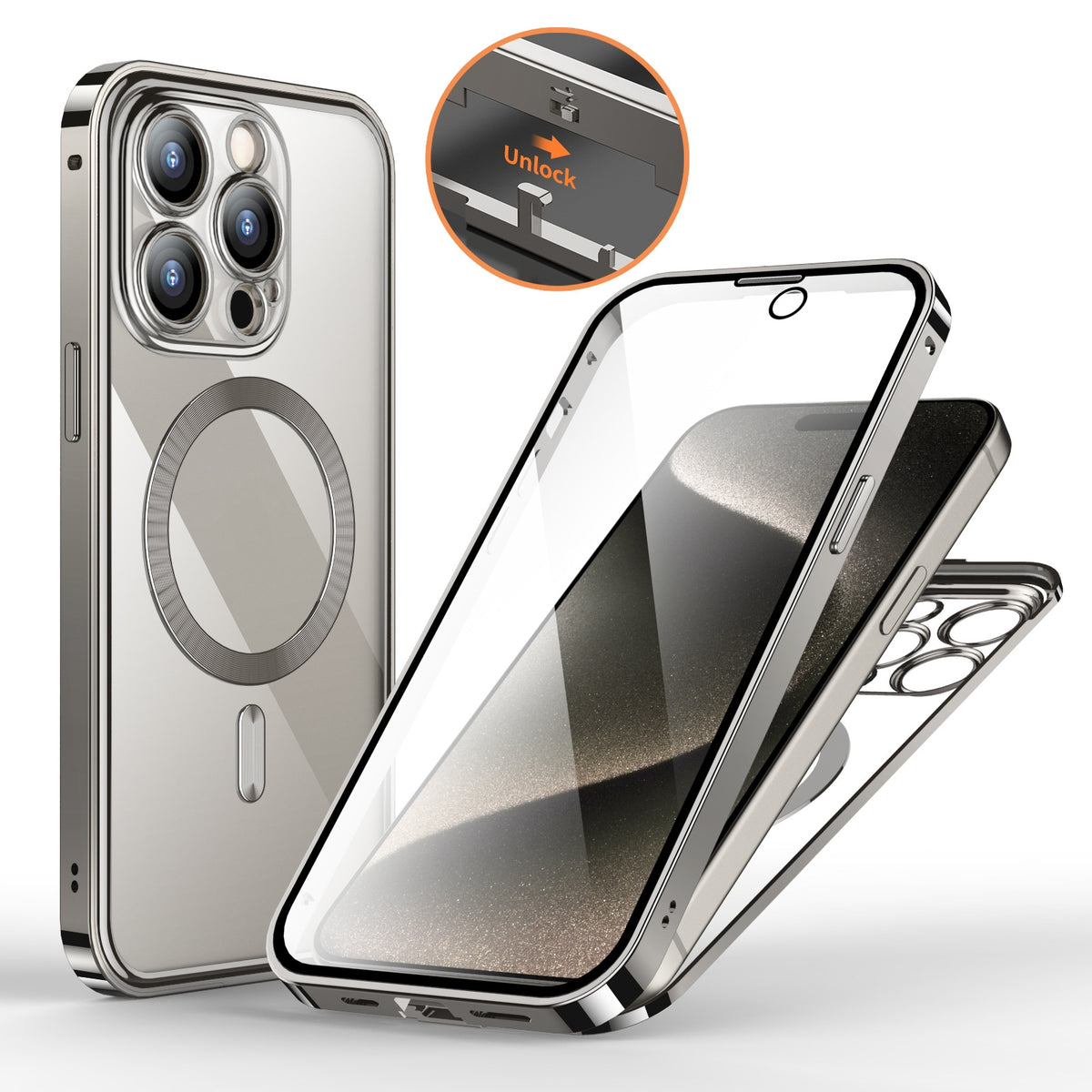 Couverture de protection magnétique HD double face