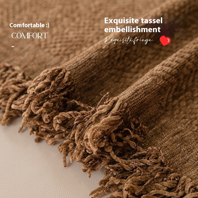 Couverture de serviette de canapé Chenille Couverture complète universelle