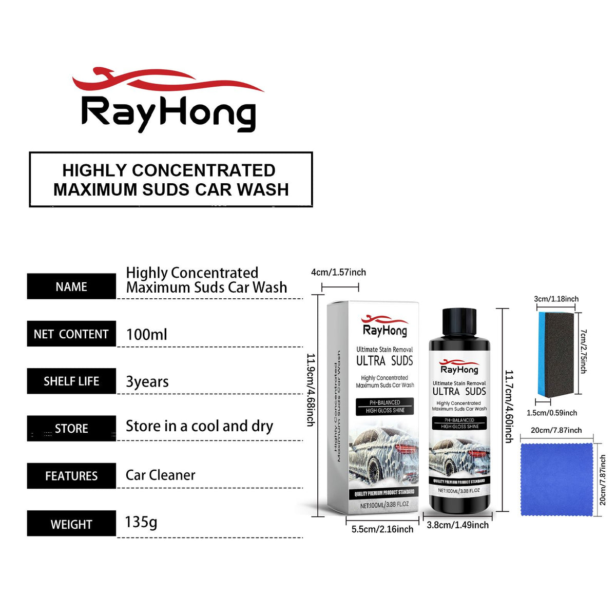 RAYHONG Kit nettoyant pour lave-linge
