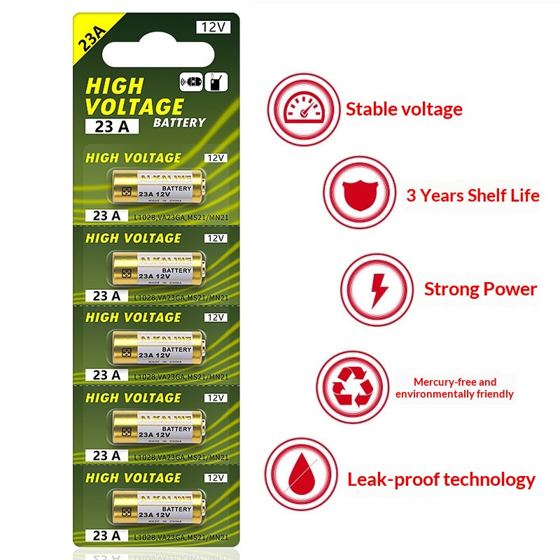A23 12V L1028 Alcaline 12V 23A Batterie pour les télécommandes Doorbell