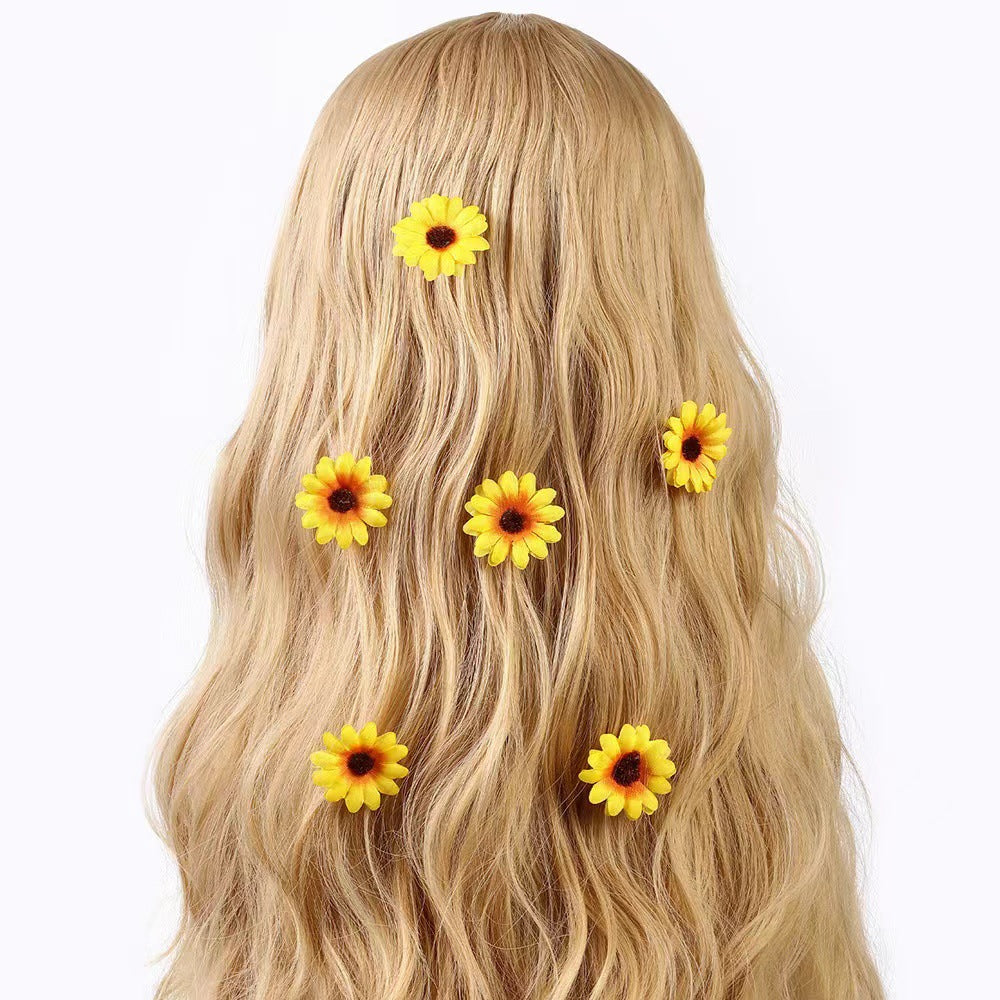 Simulation créative Clip de cheveux de tournesol