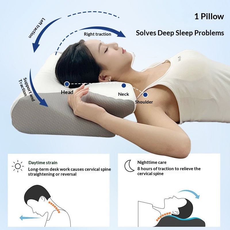 Slow rebound zero pressure memory foam pillow